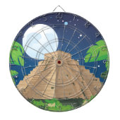 Azteekse piramide dartbord (Voorkant)