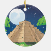 Azteekse piramide keramisch ornament (Achterkant)