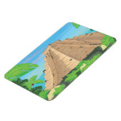 Azteekse piramide magneet (Linkerzijde)
