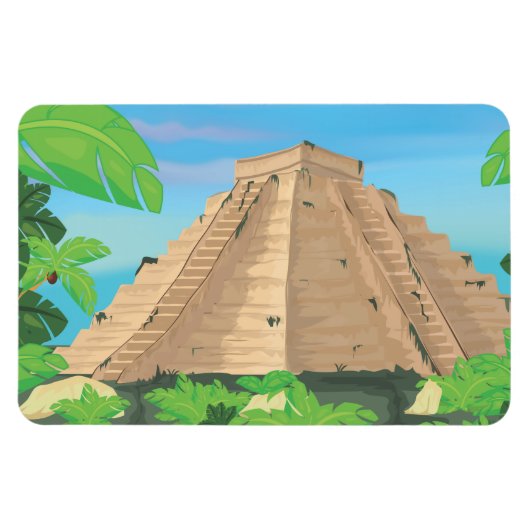 Azteekse piramide magneet (Horizontaal)