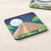 Azteekse piramide onderzetter (Linkerzijde)