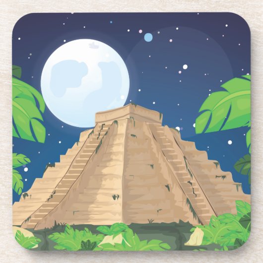 Azteekse piramide onderzetter (Voorkant)