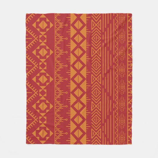 Azteekse retro: patroonontwerp. fleece deken (Voorkant)