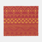 Azteekse retro: patroonontwerp. fleece deken (Voorkant (Horizontaal))