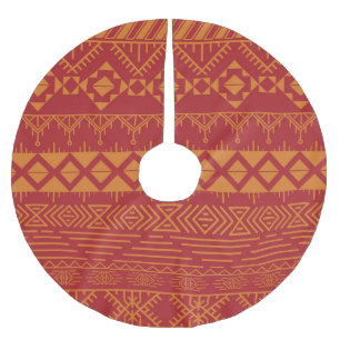 Azteekse retro:  patroonontwerp. kerstboom rok