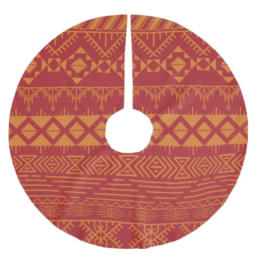 Azteekse retro:  patroonontwerp. kerstboom rok (Voorkant)