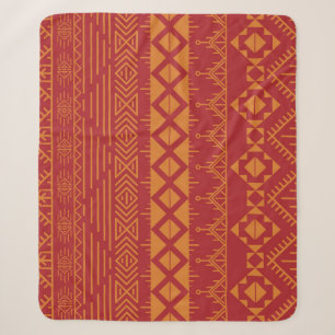 Azteekse retro: patroonontwerp. sherpa deken
