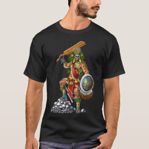 Azteekse Schedel Krijger T-shirt