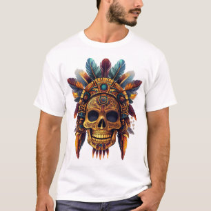 Azteekse Schedel Reliek T-shirt