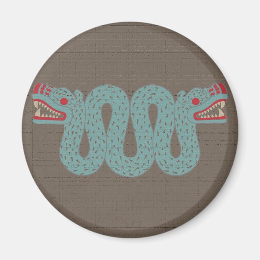 Azteekse serpent magneet (Voorkant)