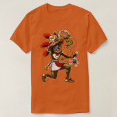 Azteekse slang God Quetzalcoatl T-shirt (Design voorkant)