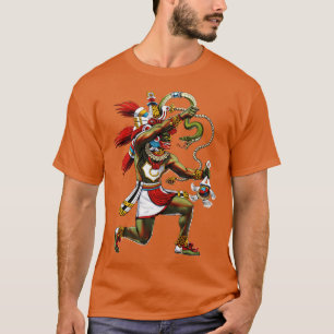 Azteekse slang God Quetzalcoatl T-shirt