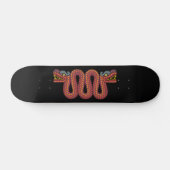 Azteekse slang met twee koppen persoonlijk skateboard (Horizontaal)