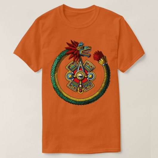 Azteekse slang Ouroboros T-shirt (Design voorkant)