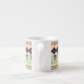 Azteekse stamstrepen:  illustratie espresso kop (Achterkant)