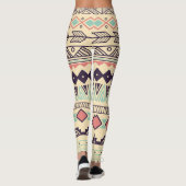 Azteekse stamstrepen: illustratie leggings (Achterkant)