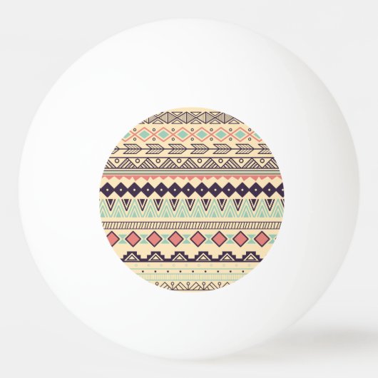 Azteekse stamstrepen: illustratie pingpongbal (Voorkant)