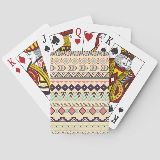 Azteekse stamstrepen: illustratie pokerkaarten (Achterkant)
