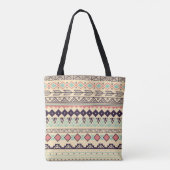 Azteekse stamstrepen: illustratie tote bag (Achterkant)