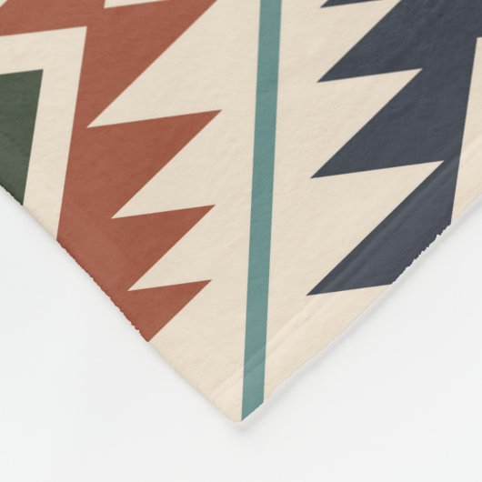 Azteekse symbool gestileerde grote patroon kleur m fleece deken (Hoek)