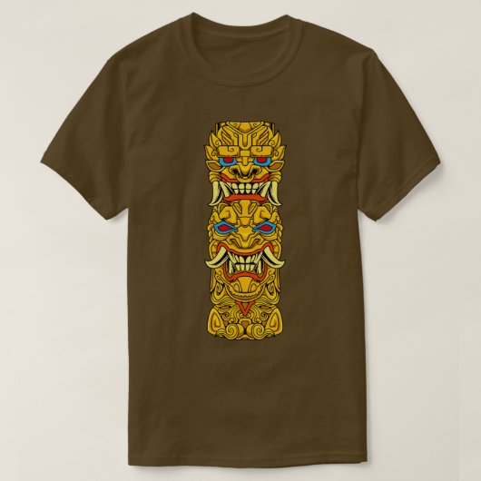 Azteekse totem t-shirt (Design voorkant)
