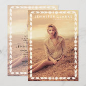 AZTEEKSE TRIBAL AFSTUDEERDER | UITNODIGING AFSTUDE (Voorkant / Achterkant)