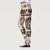 Azteekse tribal geometrisch patroon leggings (Links)