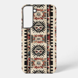 Azteekse tribal geometrisch patroon samsung galaxy hoesje