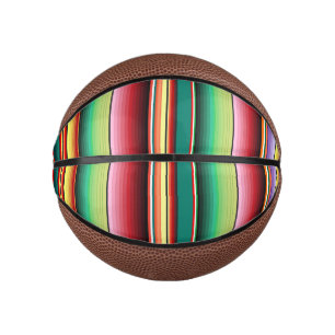Azteekse Tribal Traditionele Textiel Kleurrijke Li Basketbal