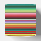 Azteekse Tribal Traditionele Textiel Kleurrijke Li Bedankdoosjes (Bovenkant)