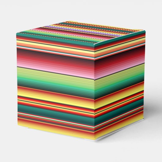 Azteekse Tribal Traditionele Textiel Kleurrijke Li Bedankdoosjes (Achterkant)