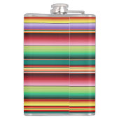 Azteekse Tribal Traditionele Textiel Kleurrijke Li Heupfles (Achterkant)