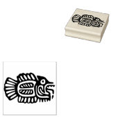 Azteekse viskunst stempel (Gestempeld)
