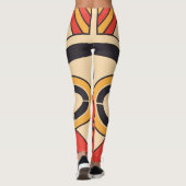 Azteekse vlakke stijl tribal leggings (Achterkant)