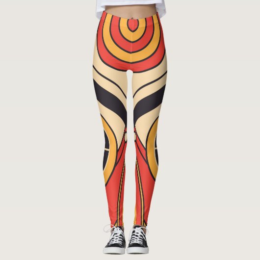 Azteekse vlakke stijl tribal leggings (Voorkant)