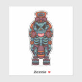 Azteekse Xolotl Sticker (Vel)