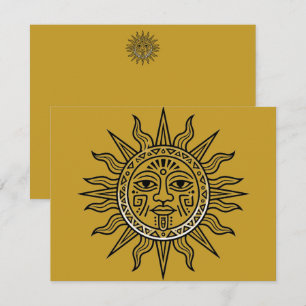 Azteekse Zon Notitiekaartje