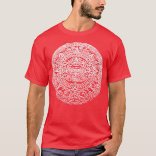 Azteekse zon steen Kalender Meso-Amerikaanse cultu T-shirt