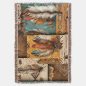 Azteekse zuidwestelijke stamveren deken (Voorkant Verticaal)