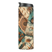 Azteekse zuidwestelijke stamveren thermosbeker (Geroteerd rechts)