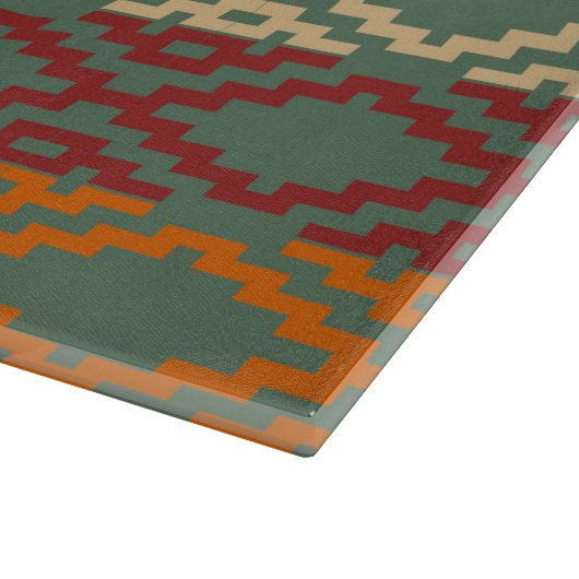 Azteekse zuidwestelijke tribale diamanten snijplank (Hoek)