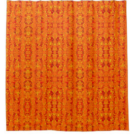 Aztek Oranje Shower Curtain Douchegordijn