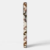 Azteken diamant motief ontwerp bruin+crème Case-Mate iPhone case (Achterkant / Links)