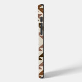 Azteken diamant motief ontwerp bruin+crème Case-Mate iPhone case (Achterkant / Links)