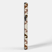 Azteken diamant motief ontwerp bruin+crème Case-Mate iPhone case (Achterkant / Rechts)