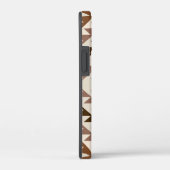 Azteken diamant motief ontwerp bruin+crème Case-Mate iPhone case (Achterkant / Rechts)