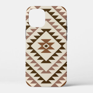 Azteken diamant motief ontwerp bruin+crème Case-Mate iPhone case