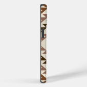 Azteken diamant motief ontwerp bruin+crème Case-Mate iPhone case (Achterkant / Rechts)