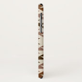 Azteken diamant motief ontwerp bruin+crème Case-Mate iPhone case (Achterkant/links)