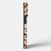 Azteken diamant motief ontwerp bruin+crème Case-Mate iPhone case (Achterkant / Rechts)